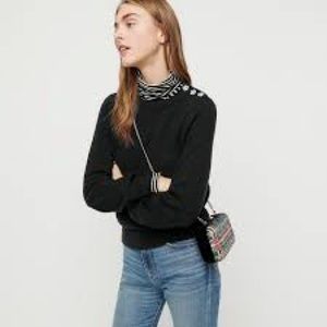Black J Crew Wool Blend Sweater